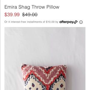 Urban Outfitters throw pillow